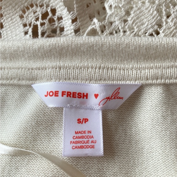 Joe Fresh by Jillian Harris White Peplum Top – Size S – Feminine Fit - Picture 4 of 7